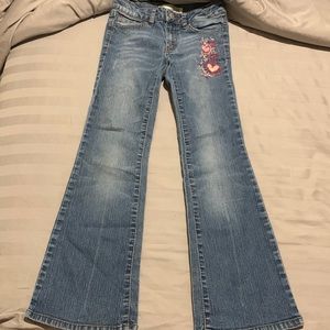 girls blue flare jeans
